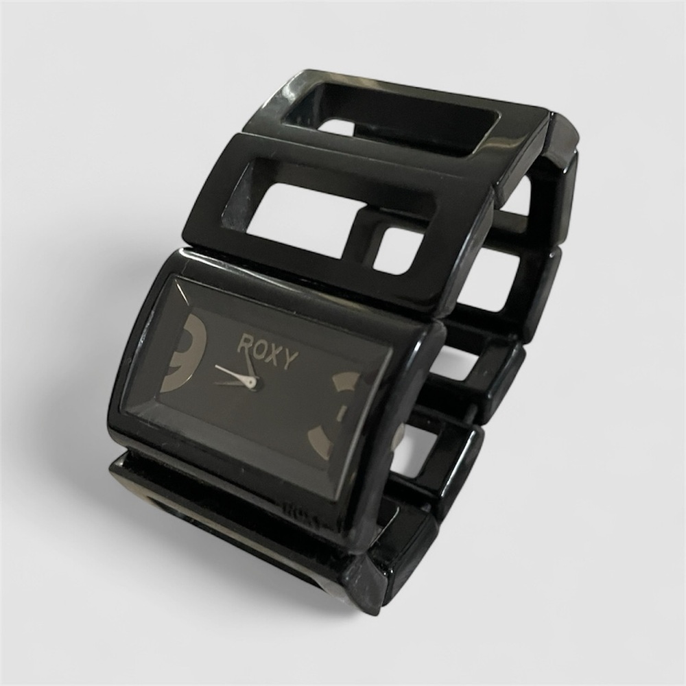 ROXY Black Elastic Wristband Watch